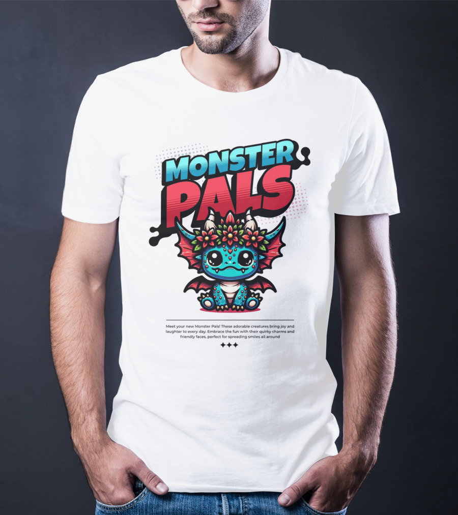 MONSTER PALS Adorable Creatures With Quirky Charm And Friendly Faces T-Shirt