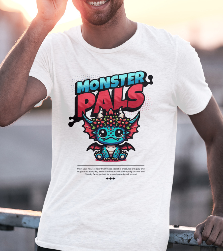 MONSTER PALS Adorable Creatures With Quirky Charm And Friendly Faces T-Shirt