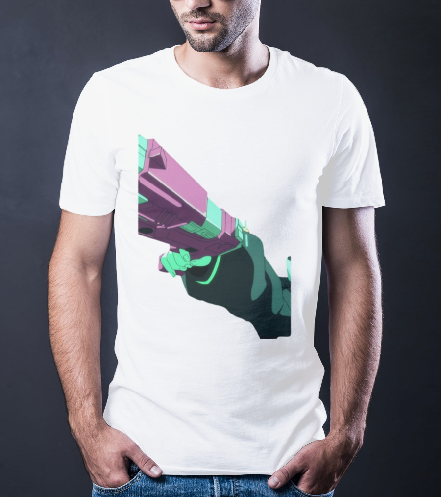 Rebecca Cyberpunk Edgerunners Aesthetic Gun T-Shirt