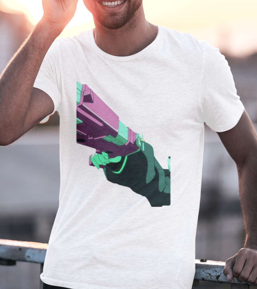 Rebecca Cyberpunk Edgerunners Aesthetic Gun T-Shirt