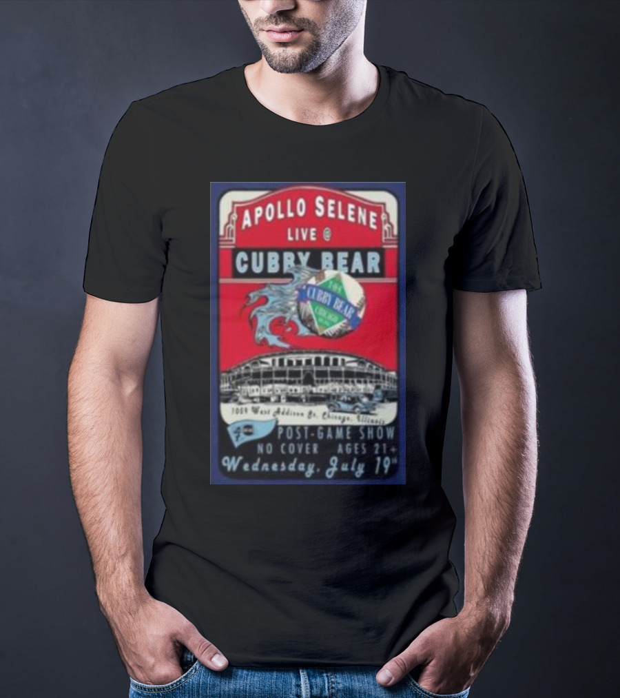 Apollo Selene Live At Cubby Bear Chicago July 19 Post-Game Show 21+ T-Shirt