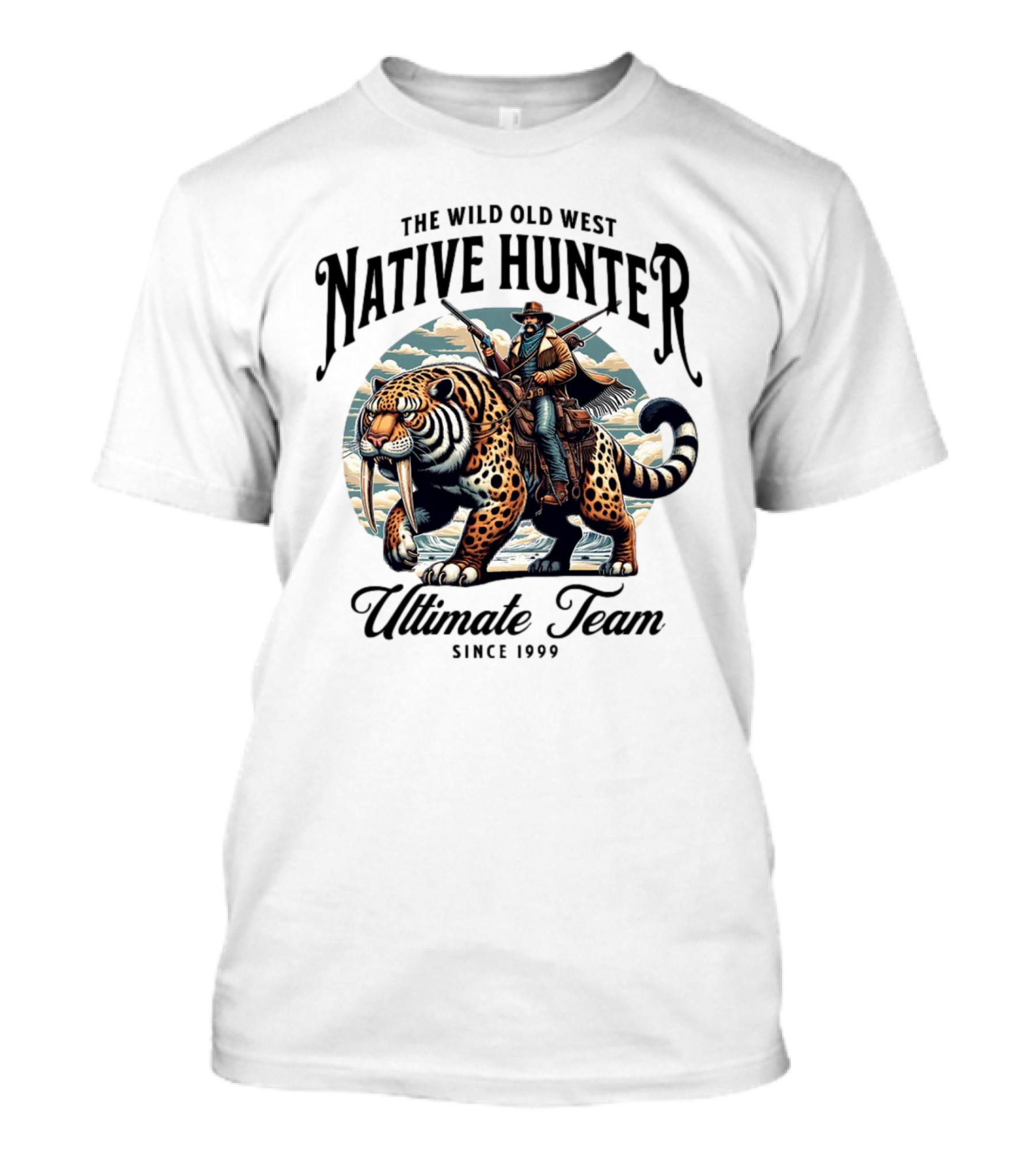 The Wild Old West Native Hunter Ultimate Team Since 1999 T-Shirt
