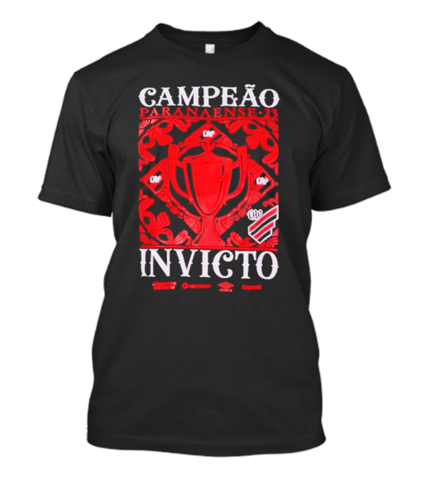 Campeão Paranaense 23 Invicto CAP Trophies And Emblems T-Shirt