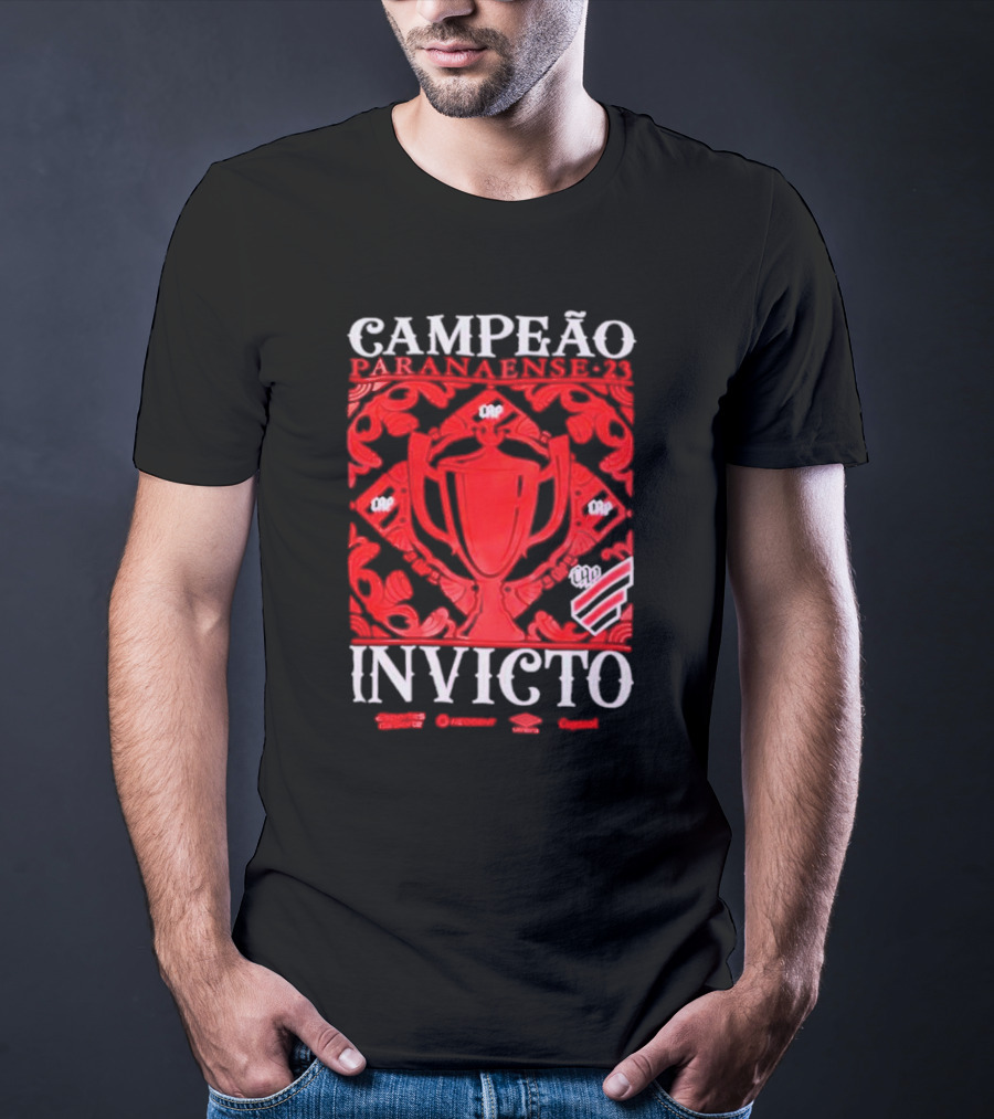 Campeão Paranaense 23 Invicto CAP Trophies And Emblems T-Shirt
