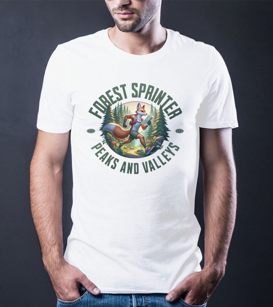 Forest Sprinter Peaks And Valleys T-Shirt