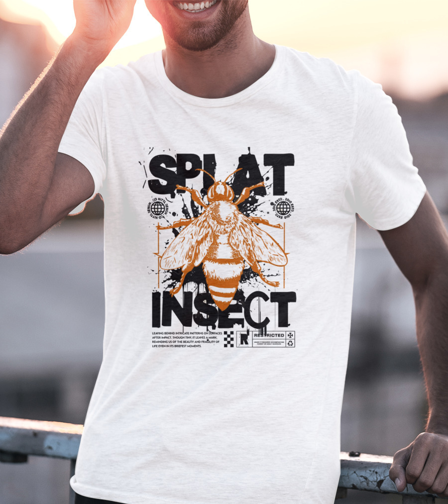 Splat Insect Restricted Warning T-Shirt