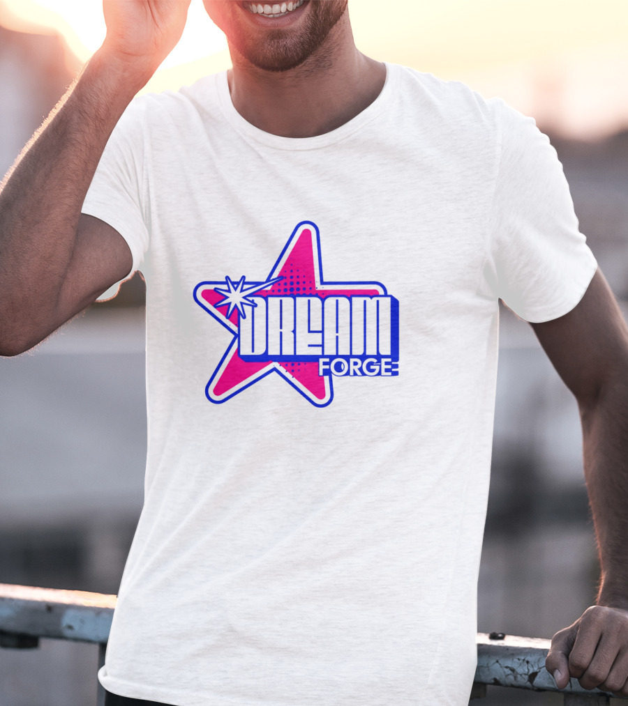 Dream Forge Star Bright Neon Retro T-Shirt