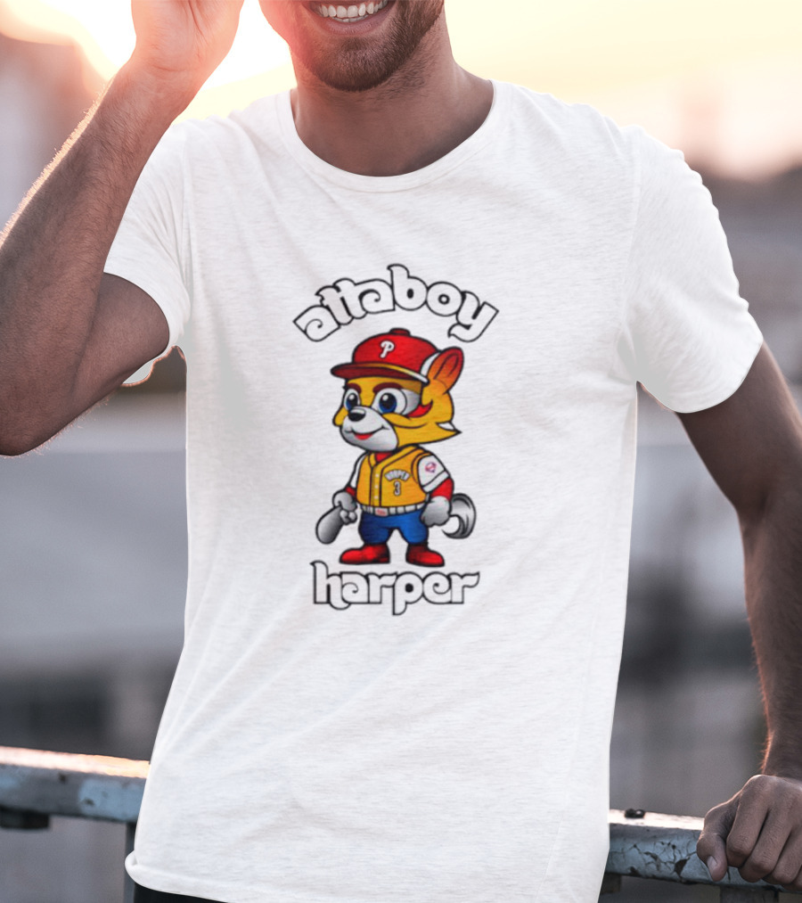 Atta Boy Harper Philly Cartoon Baseball Character T-Shirt