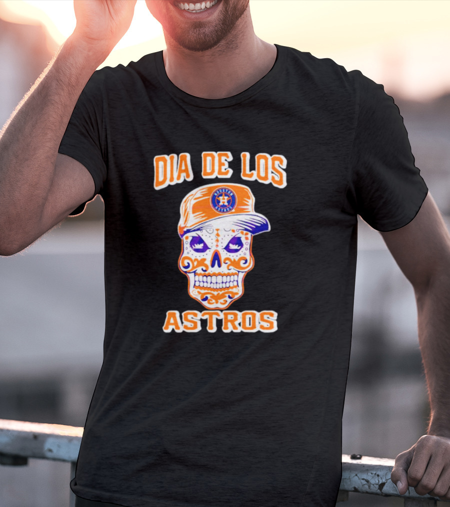 Dia De Los Astros Houston Sugar Skull T-Shirt