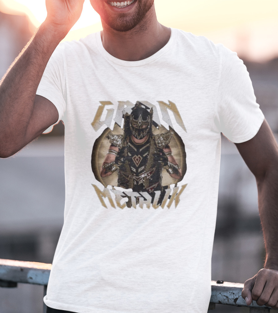 Gran Metalik Wrestling Masked Warrior Pose T-Shirt