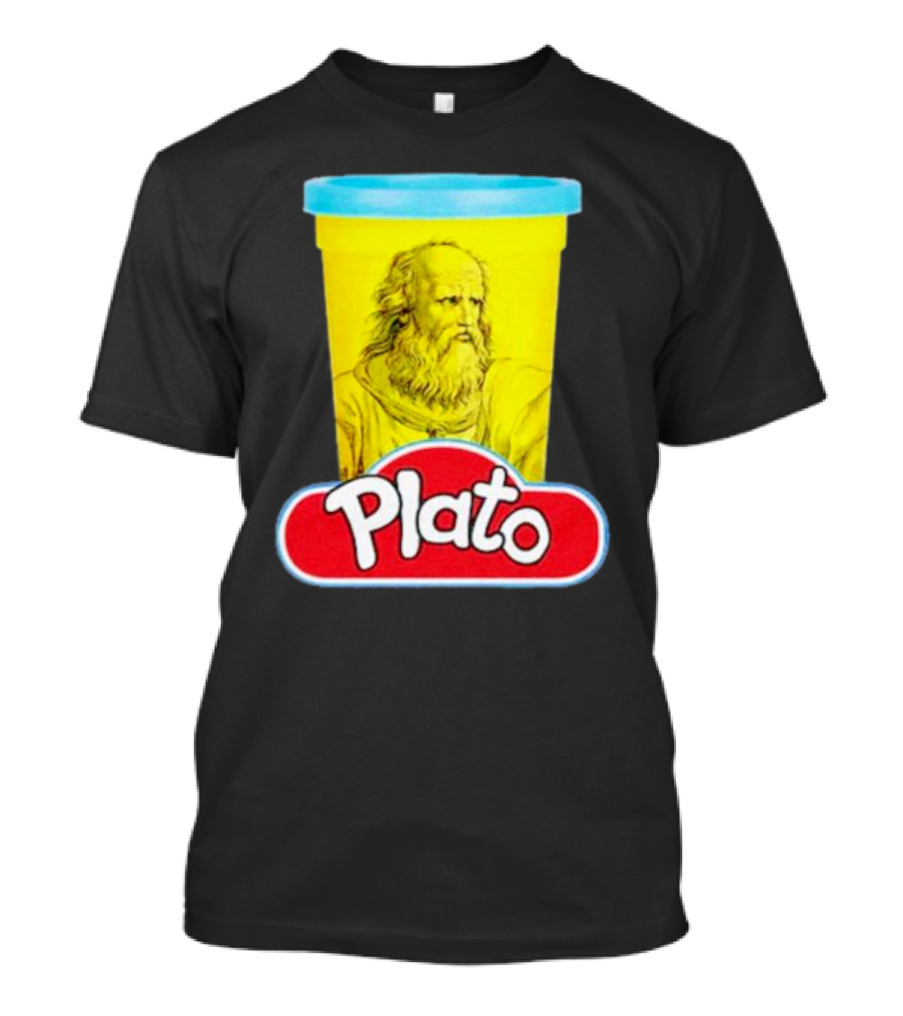 Plato Philosopher Meets Play Doh Parody Mashup T-Shirt