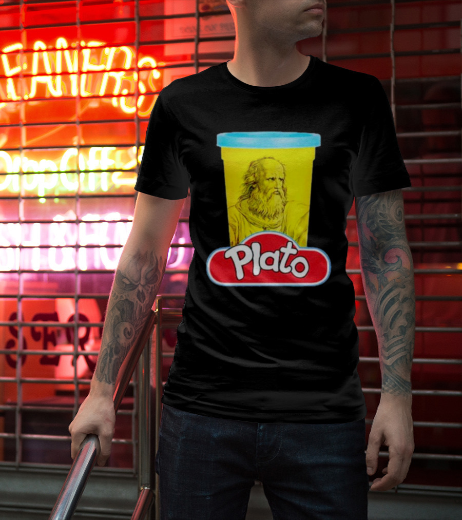 Plato Philosopher Meets Play Doh Parody Mashup T-Shirt