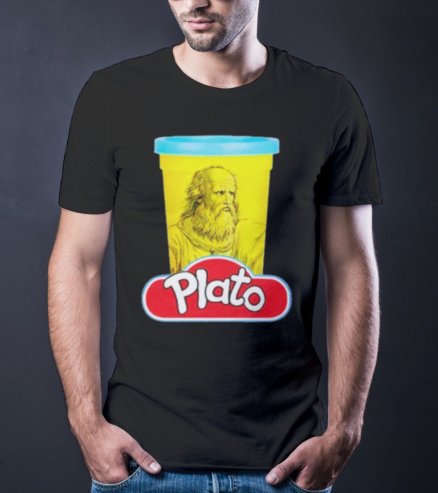 Plato Philosopher Meets Play Doh Parody Mashup T-Shirt