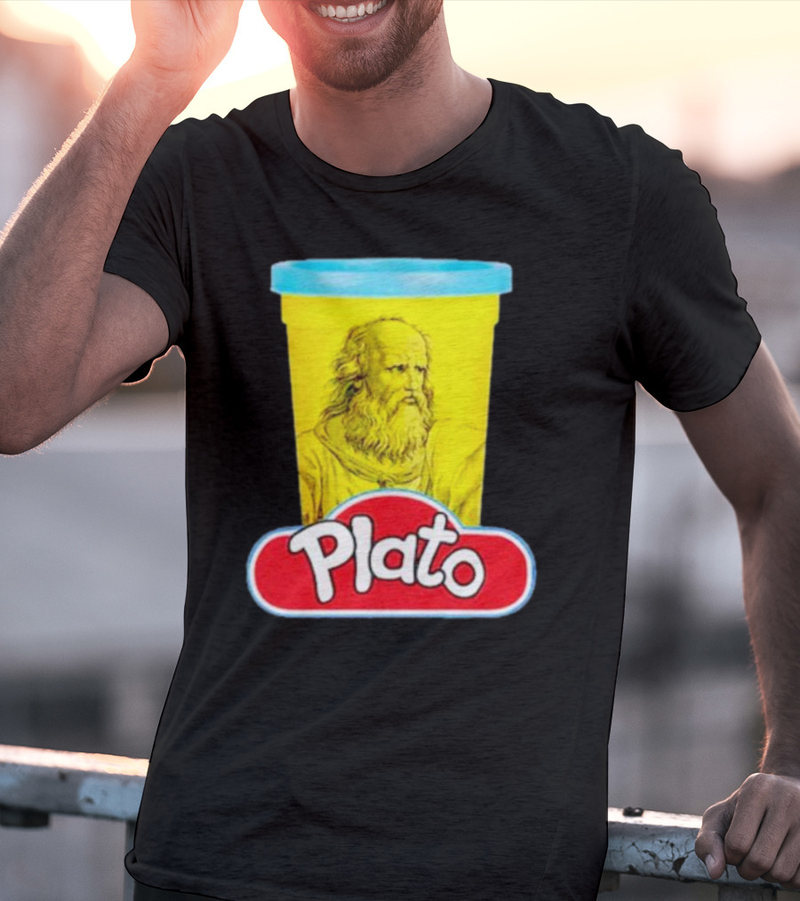 Plato Philosopher Meets Play Doh Parody Mashup T-Shirt