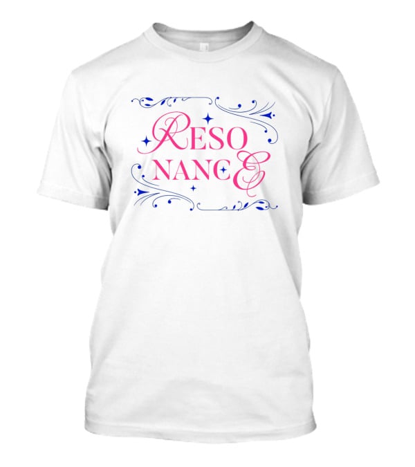 Resonance Vintage Flourish Swirl Typography T-Shirt