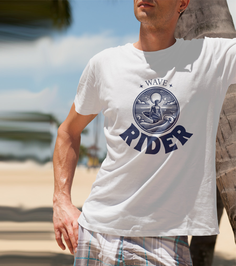 Wave Rider Surfing Vintage T-Shirt