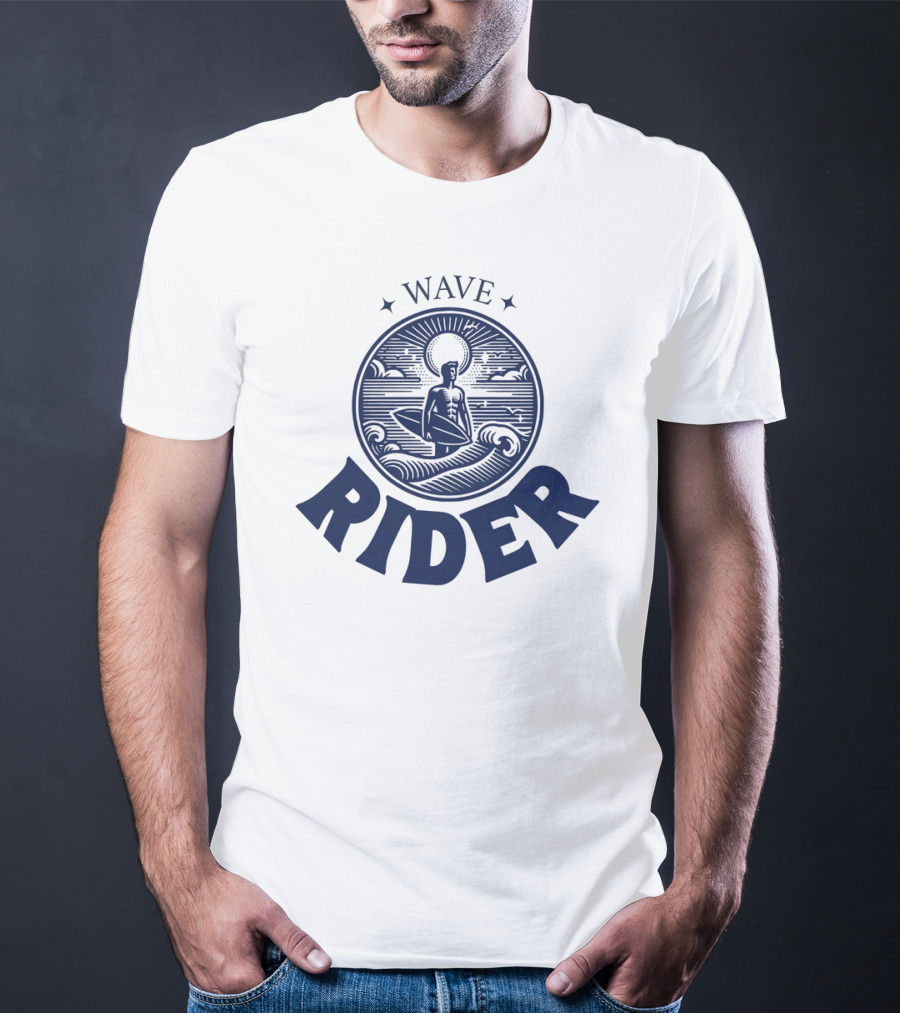 Wave Rider Surfing Vintage T-Shirt