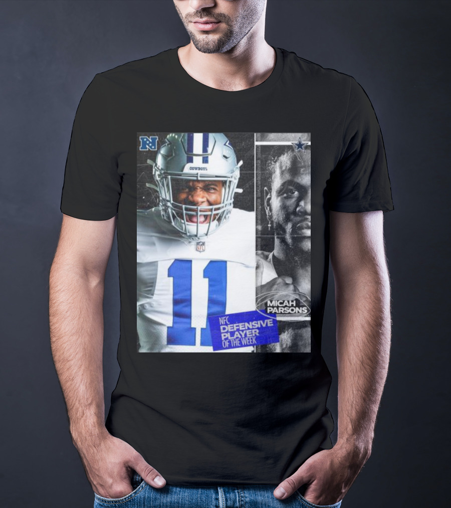 Dallas Cowboys 11 Micah Parsons NFC Defensive Player Of The Week T-Shirt
