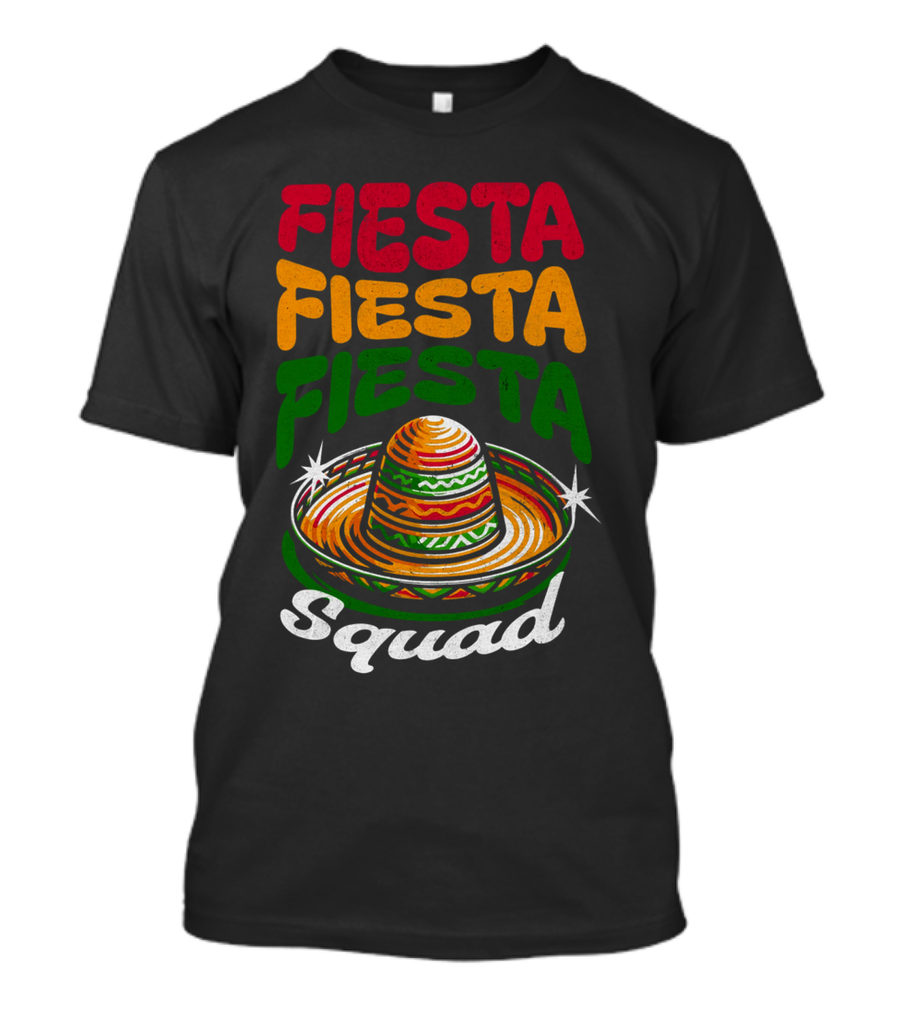 Fiesta Fiesta Fiesta Sombrero Squad Cinco De Mayo T-Shirt