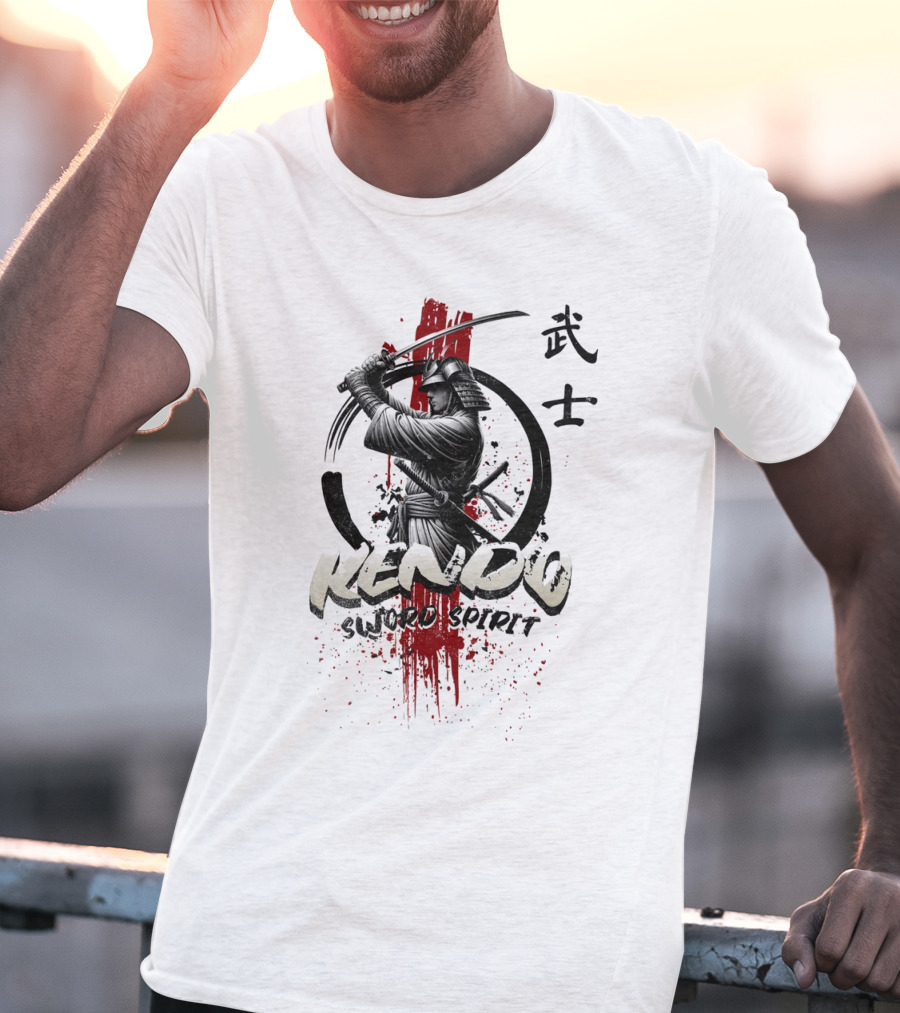 Kendo Sword Spirit Bushido Warrior T-Shirt
