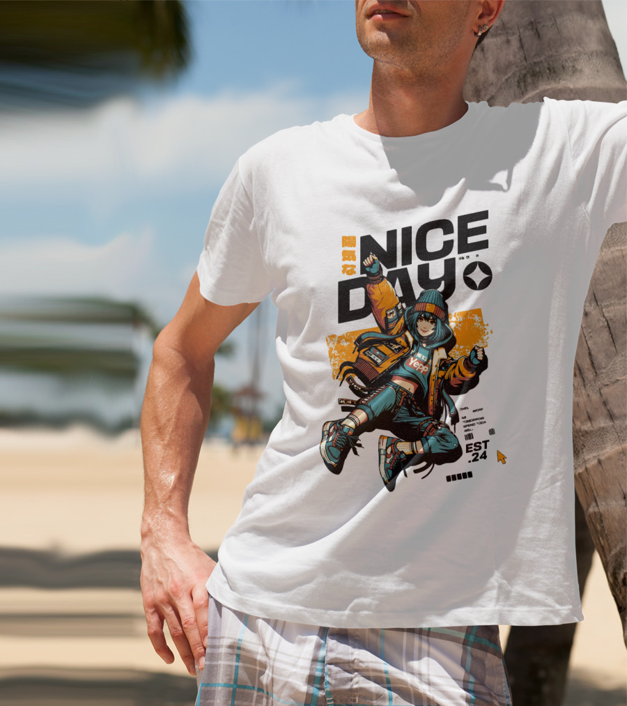 Nice Day Yepp Est 24 Vintage Urban T-Shirt
