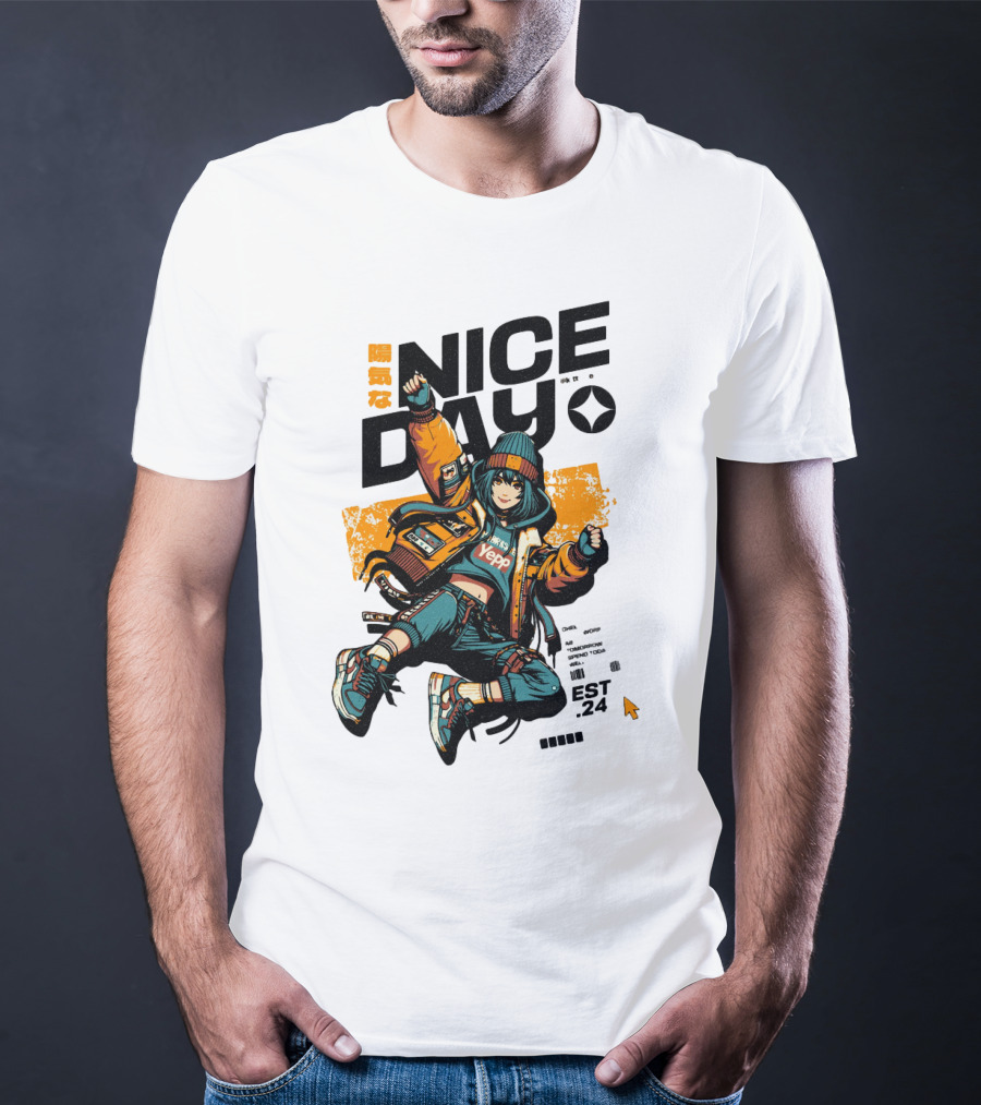 Nice Day Yepp Est 24 Vintage Urban T-Shirt