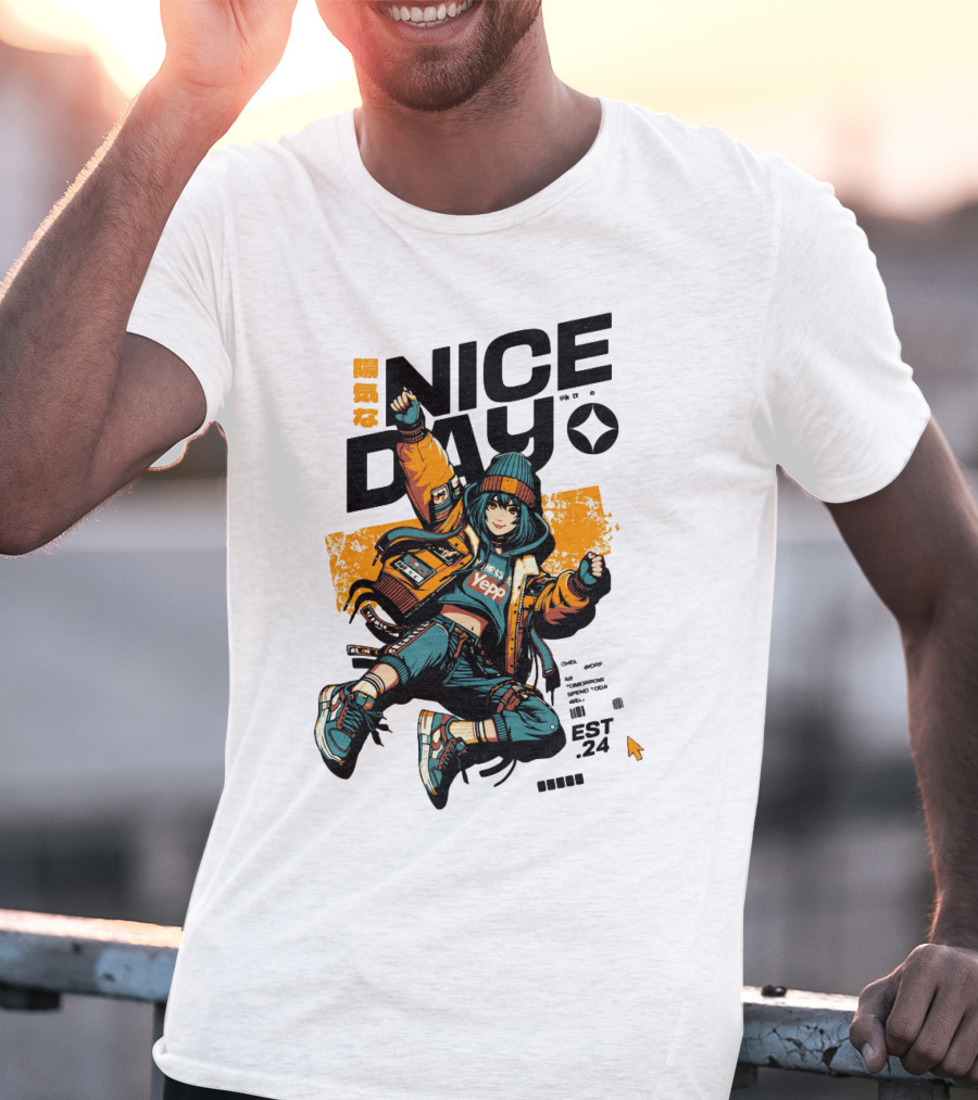 Nice Day Yepp Est 24 Vintage Urban T-Shirt