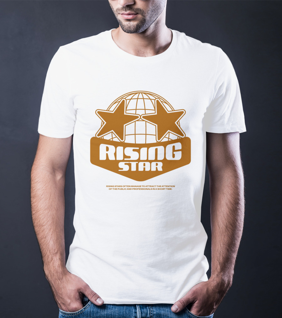 Supalonely Rising Star Two Stars Globe T-Shirt