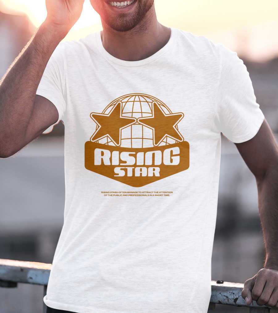Supalonely Rising Star Two Stars Globe T-Shirt