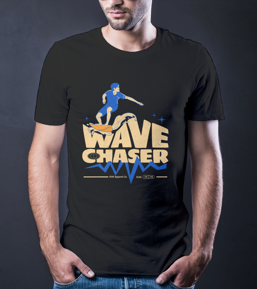 Wave Chaser Kittl Apparel Co. Estd. 1992 T-Shirt