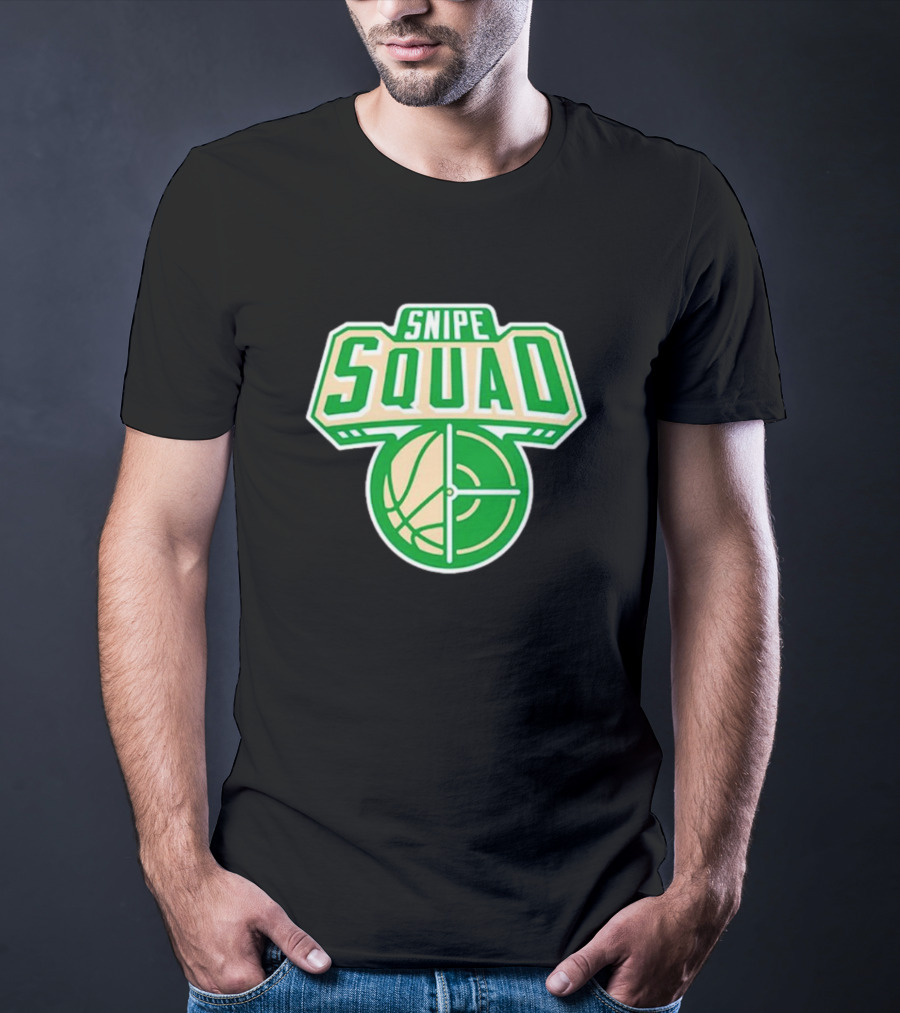 Milwaukee Bucks Snipe Squad Basketball Target Green T-Shirt
