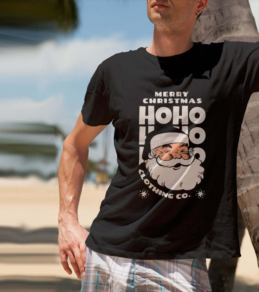 Merry Christmas Santa Claus Ho Ho Ho Clothing Co T-Shirt