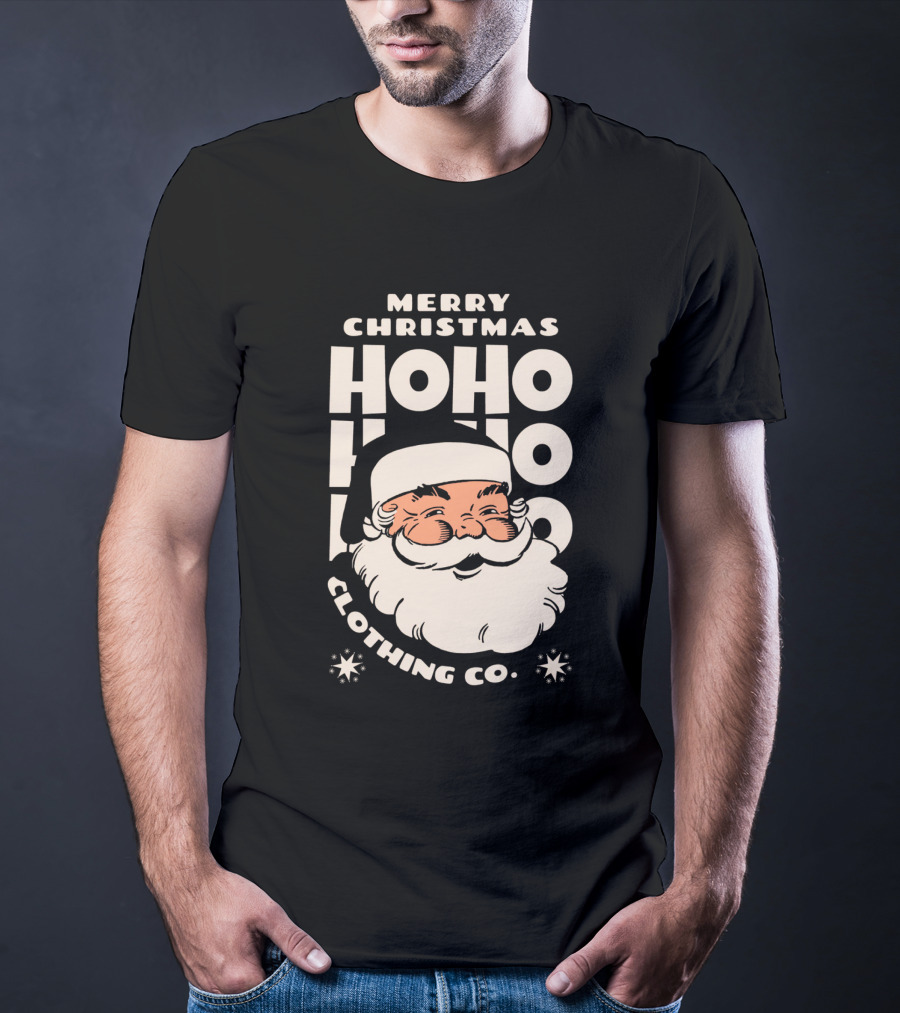 Merry Christmas Santa Claus Ho Ho Ho Clothing Co T-Shirt