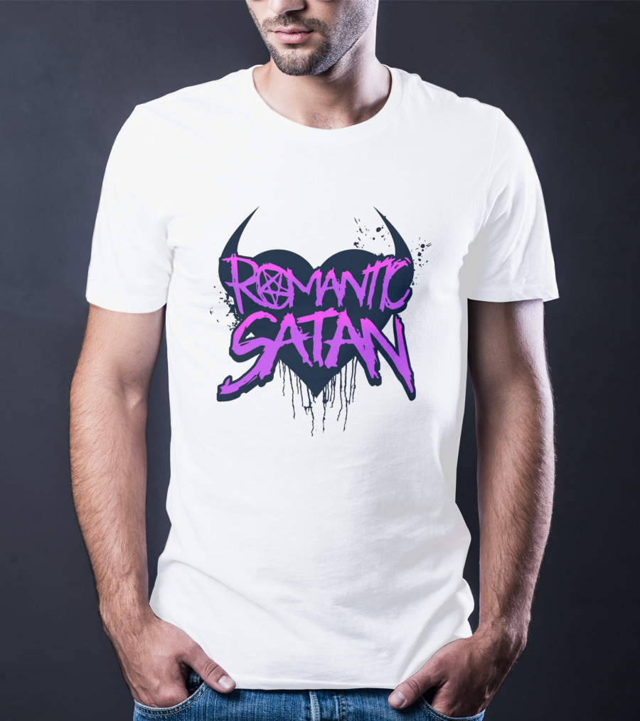Romantic Satan Heart And Pentagram T-Shirt