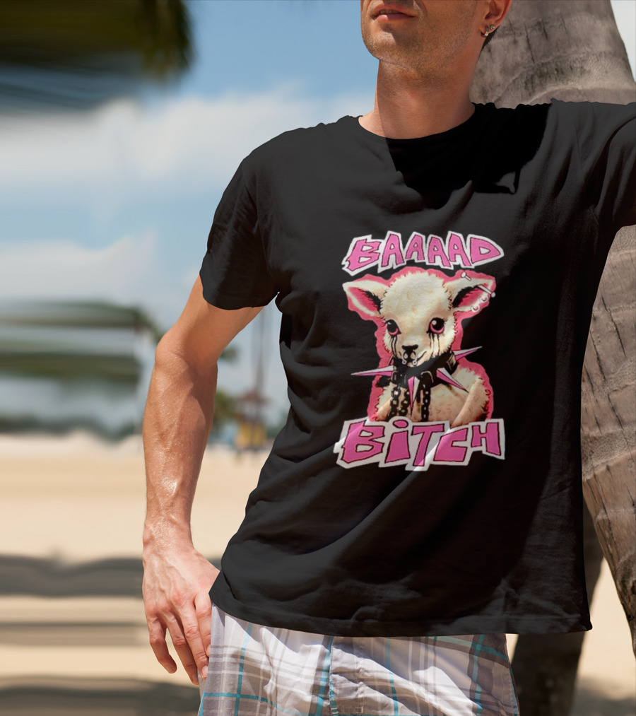 BAAAAD Bitch Sheep With Punk Rock T-Shirt