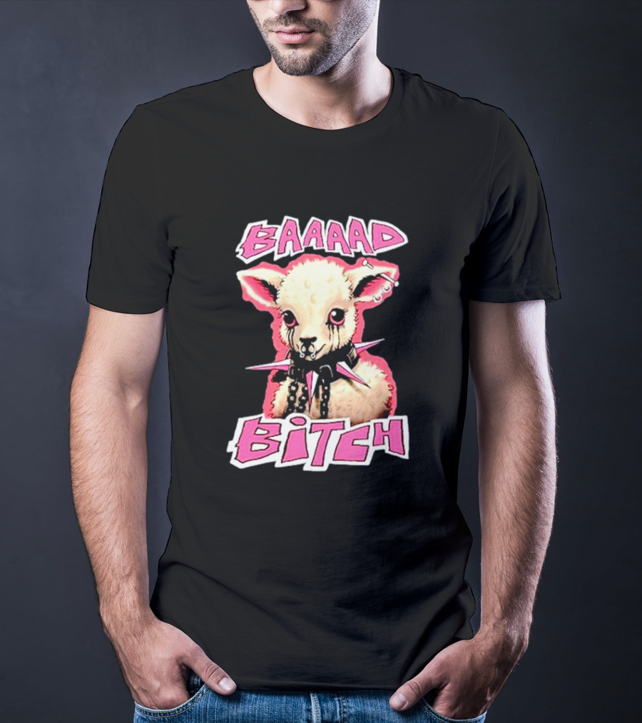 BAAAAD Bitch Sheep With Punk Rock T-Shirt