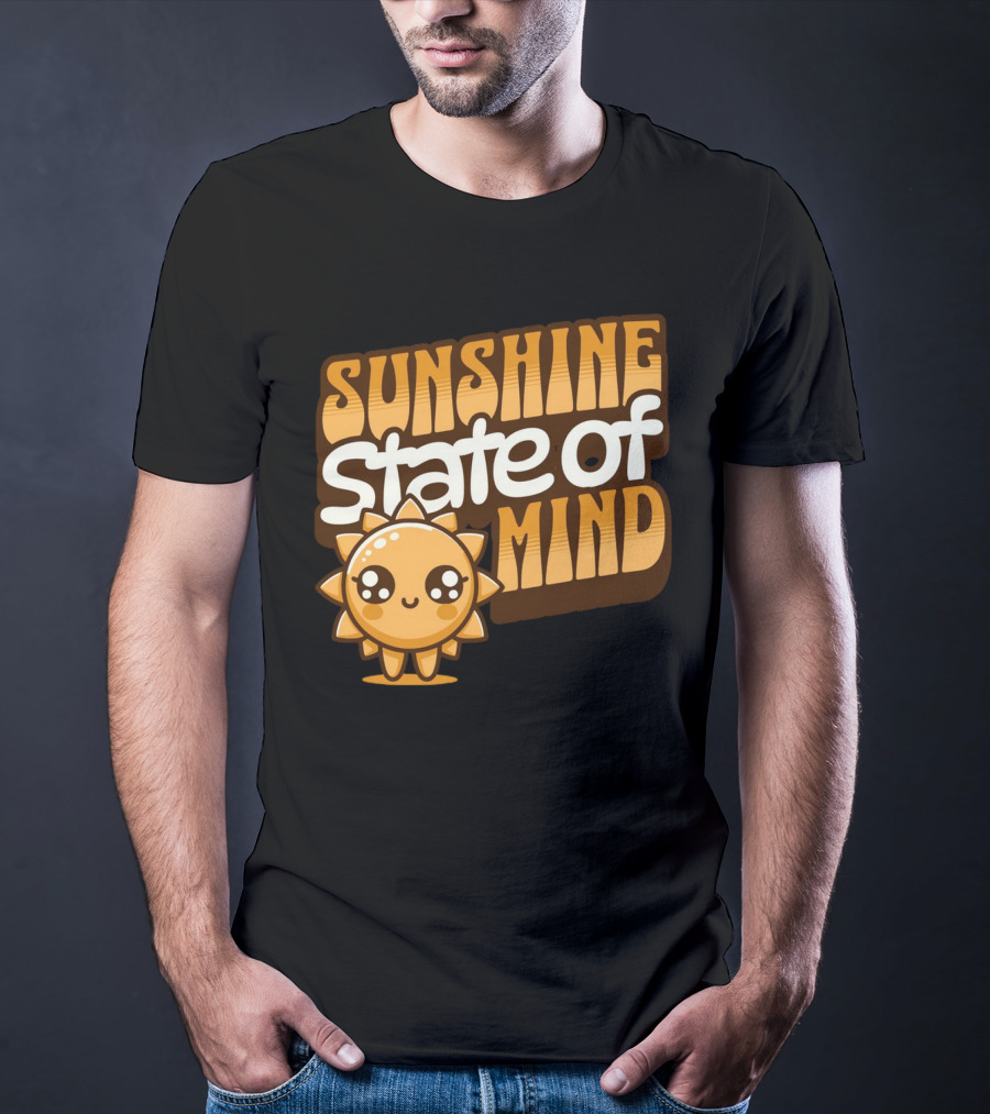 Sunshine State Of Mind Cute Sun Character T-Shirt