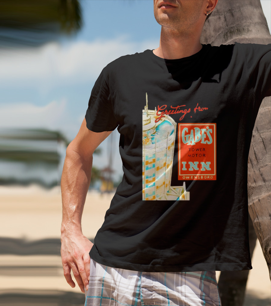 Greetings From Gabe's Tower Motor Inn Owensboro Retro Travel Souvenir T-Shirt