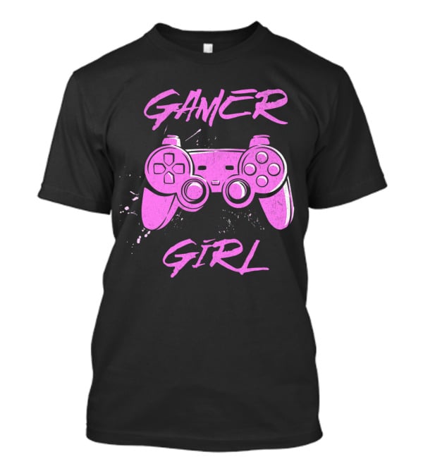 Gamer Girl Pink Controller T-Shirt