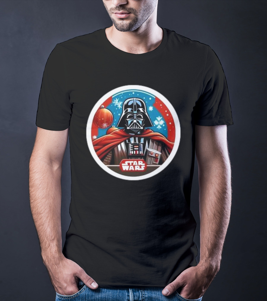 Star Wars Darth Vader Christmas Holiday Snowflakes T-Shirt