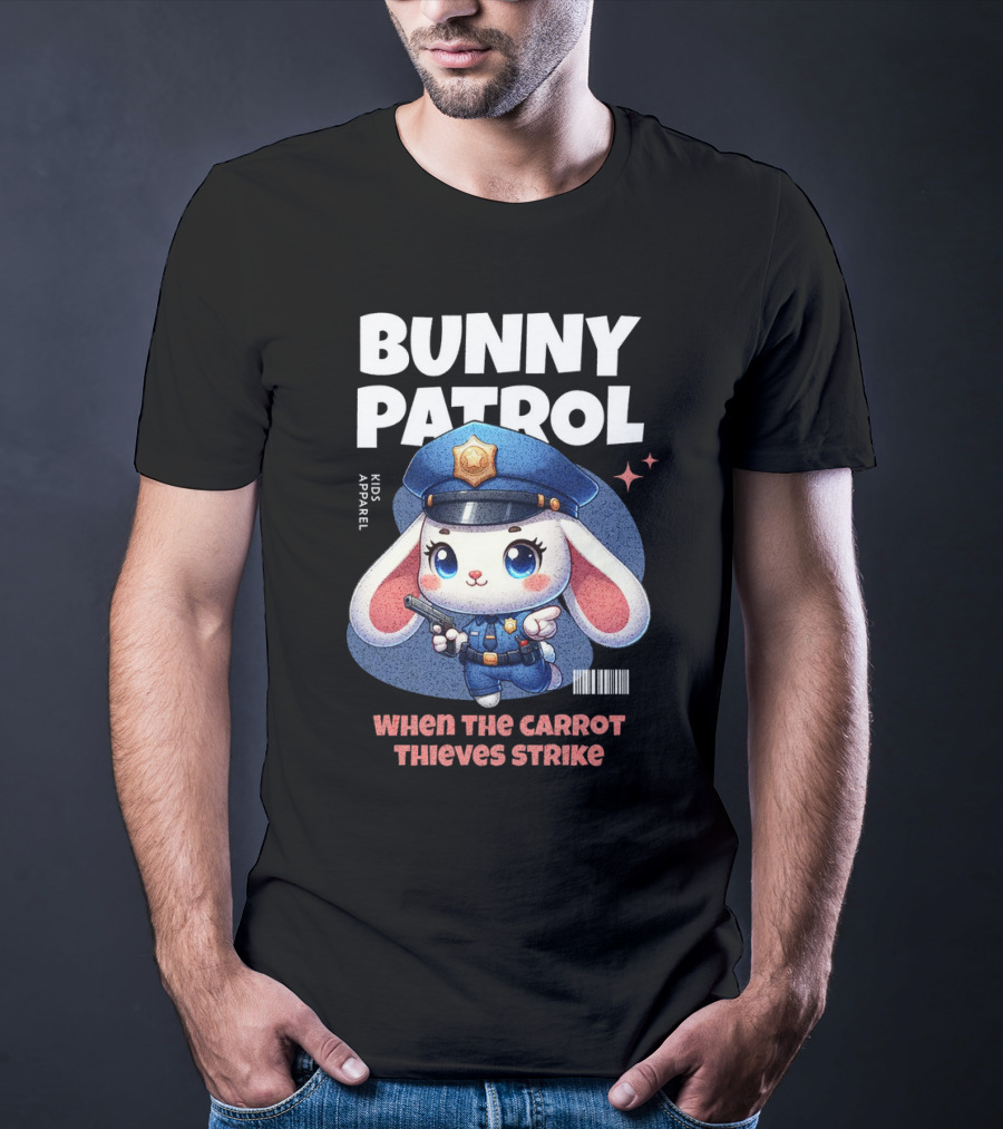 Bunny Patrol Kids Apparel When The Carrot Thieves Strike T-Shirt