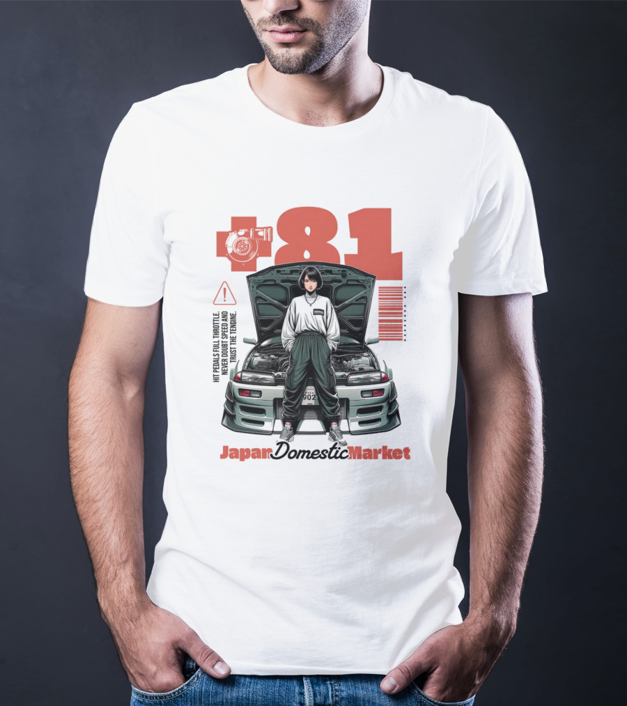 81 Japan Domestic Market Warning Import High Torque T-Shirt
