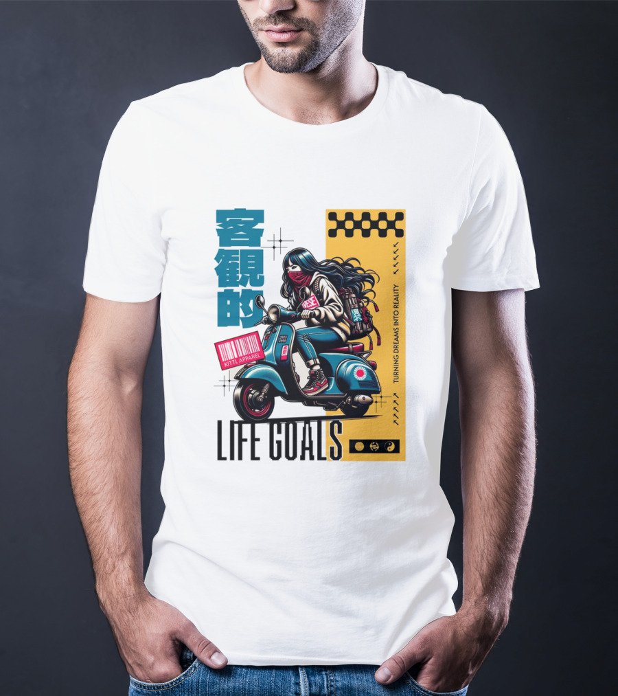 LIFE GOALS LITTLE APPAREL TURNING DREAMS INTO REALITY T-Shirt