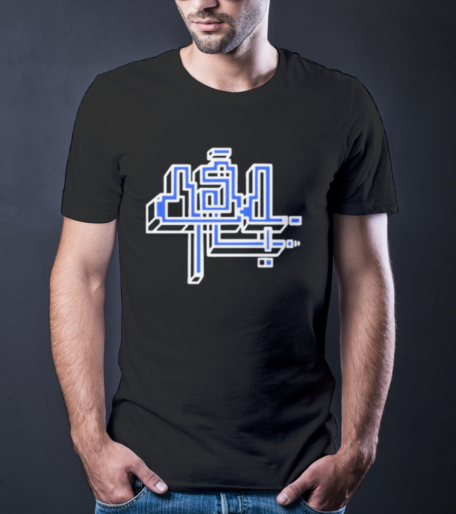 454 Life Maze Blue Circuit T-Shirt