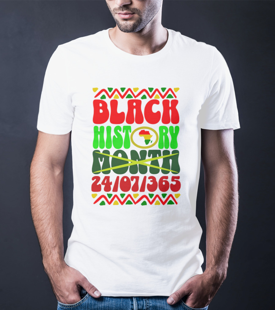 BLACK HISTORY MONTH AFRICA 24/07/365 T-Shirt
