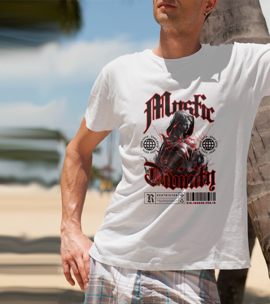 Mystic Divinity Divine Warrior Restricted Barcode 2038 2049 T-Shirt