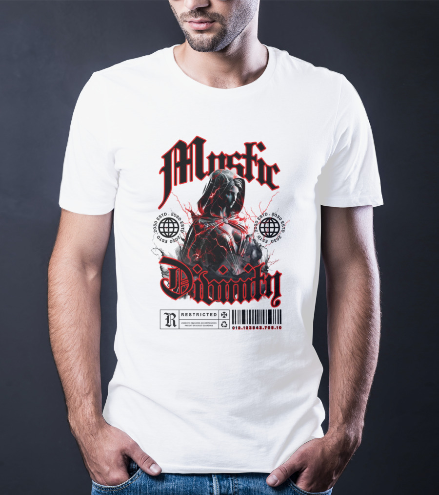 Mystic Divinity Divine Warrior Restricted Barcode 2038 2049 T-Shirt
