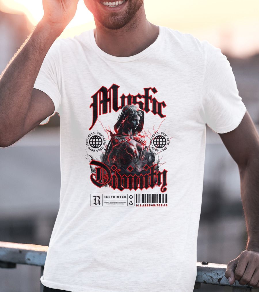 Mystic Divinity Divine Warrior Restricted Barcode 2038 2049 T-Shirt
