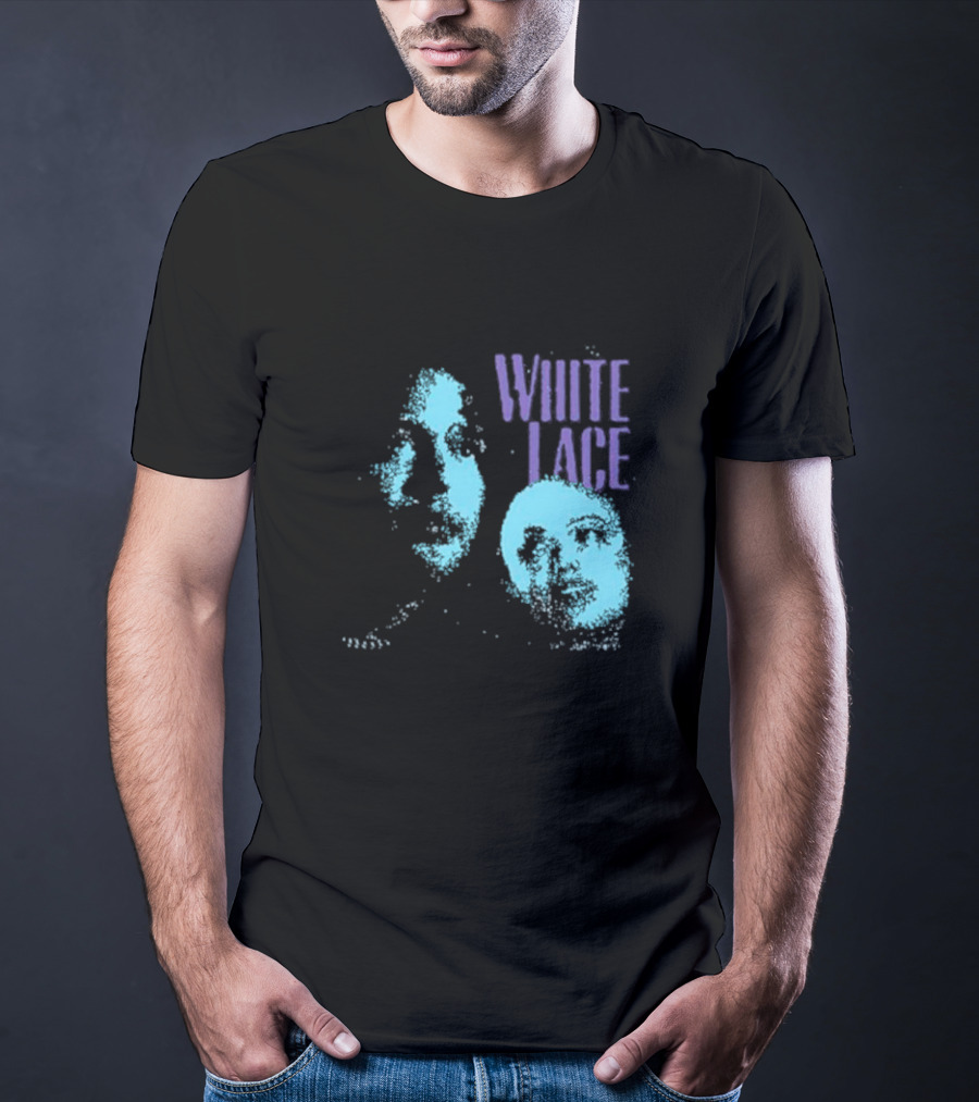 White Lace Skyler Acord Blue Faces T-Shirt