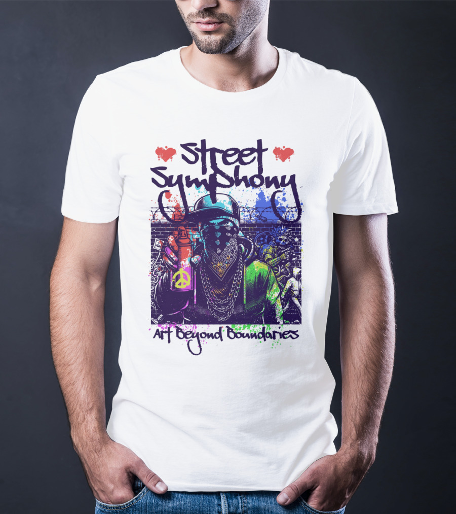Street Symphony Art Beyond Boundaries Graffiti Man T-Shirt